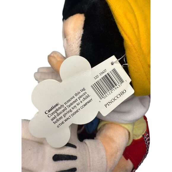 Vintage Disneyland Disney World Sitting Pinocchio Collectible Plush Toy 80s Rare - Picture 6 of 7